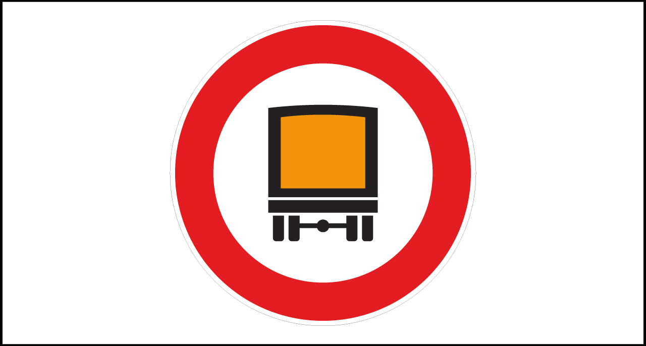 Fig. II 63 Art.117 – Transito vietato ai veicoli che trasportano merci pericolose