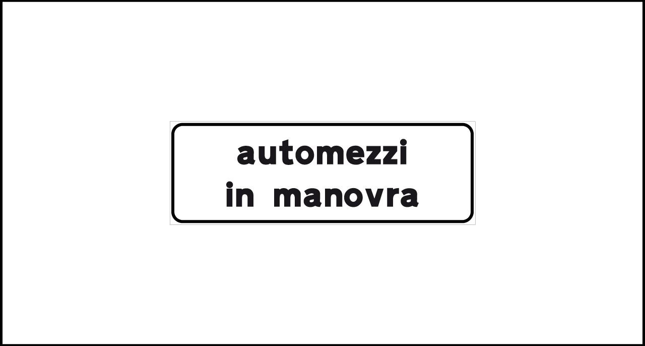Mod. II 983 – Automezzi in manovra