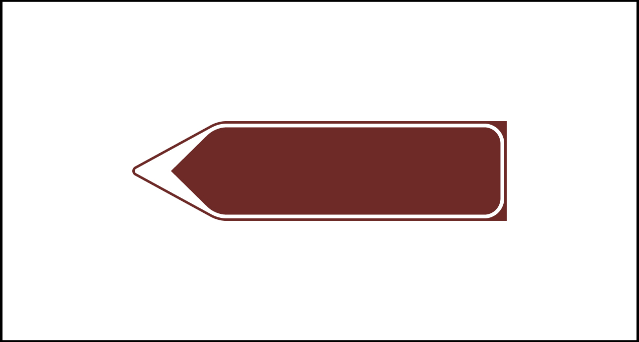 Fig. II 249/mr Art.128 – Segnale di direzione urbano di avvio a località di interesse