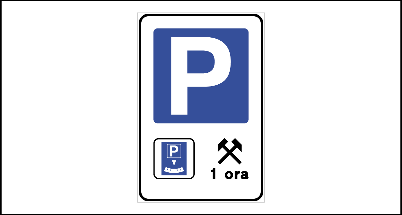 Fig. II 992 – Parcheggio feriale con disco orario