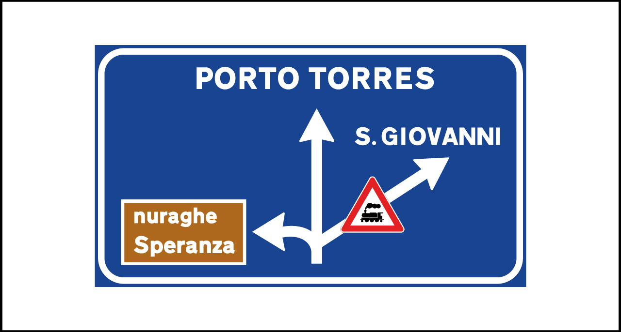 Fig. II 240 Art.127 – Segnale di preavviso di intersezione extraurbana con passaggio a livello su un ramo dell’intersezione