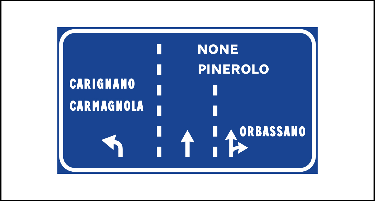 Fig. II 245 Art.127 – Segnale di preselezione extraurbano