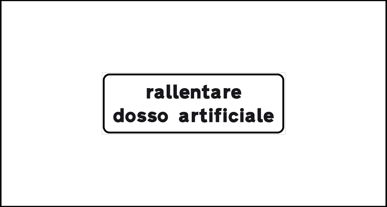Mod. II 981 – Rallentare dosso artificiale