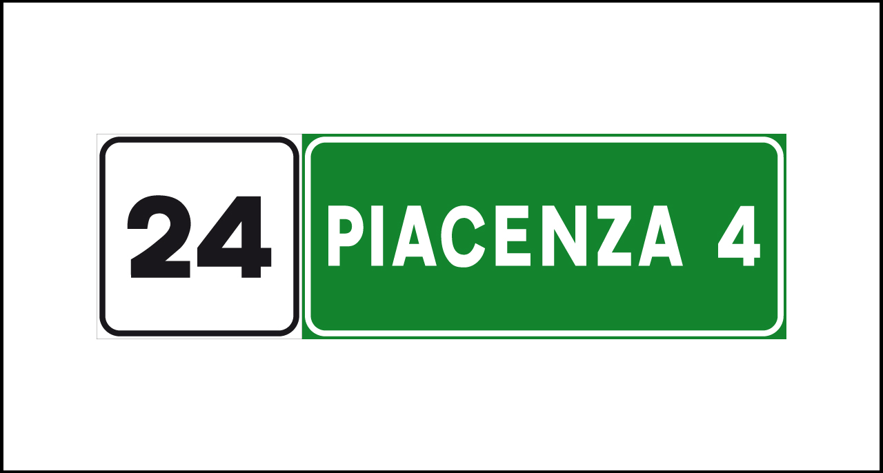Fig. II 263 Art.129 – Progressiva distanziometrica autostradale