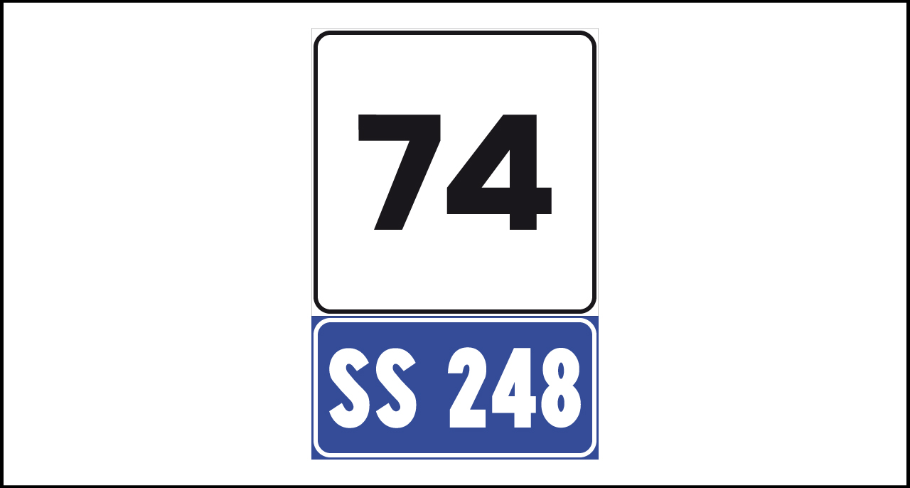 Fig. II 266 Art.129 – Progressiva distanziometrica per strada statale