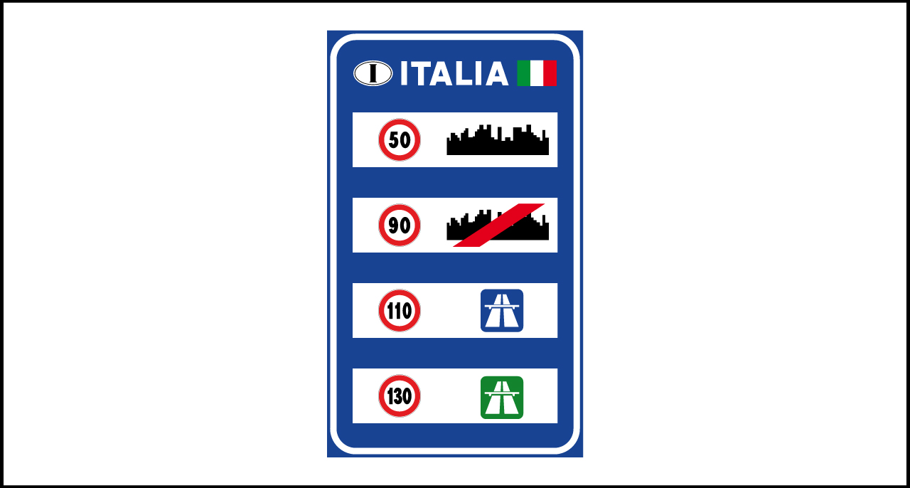 Fig. II 352 Art.135 – Limiti di velocità generali