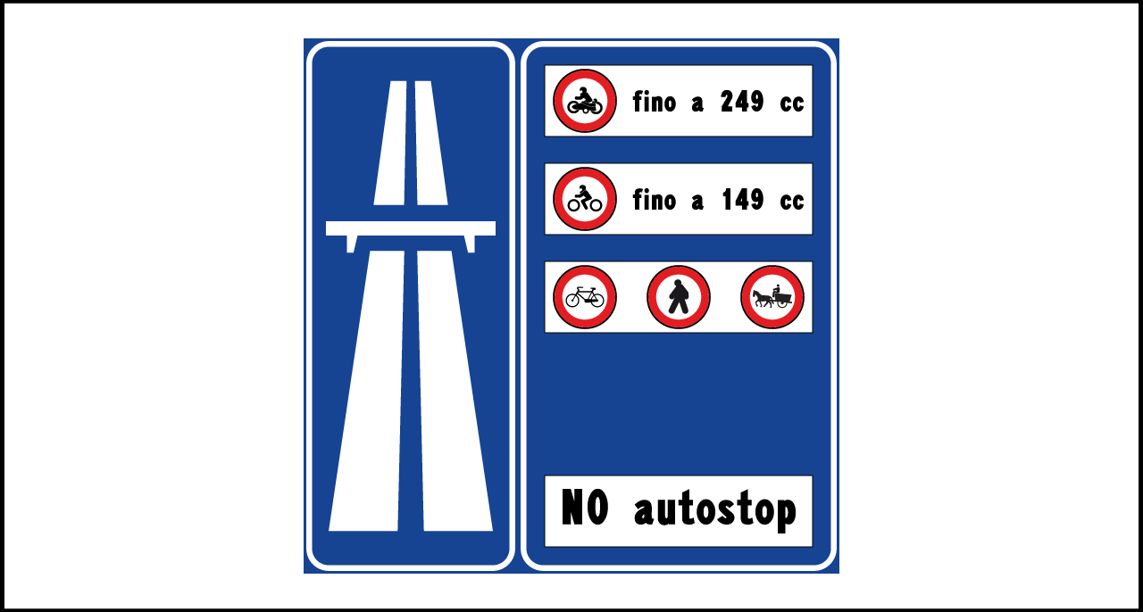 Fig. II 347/bl Art.135 – Preavviso di inizio strada extraurbana principale