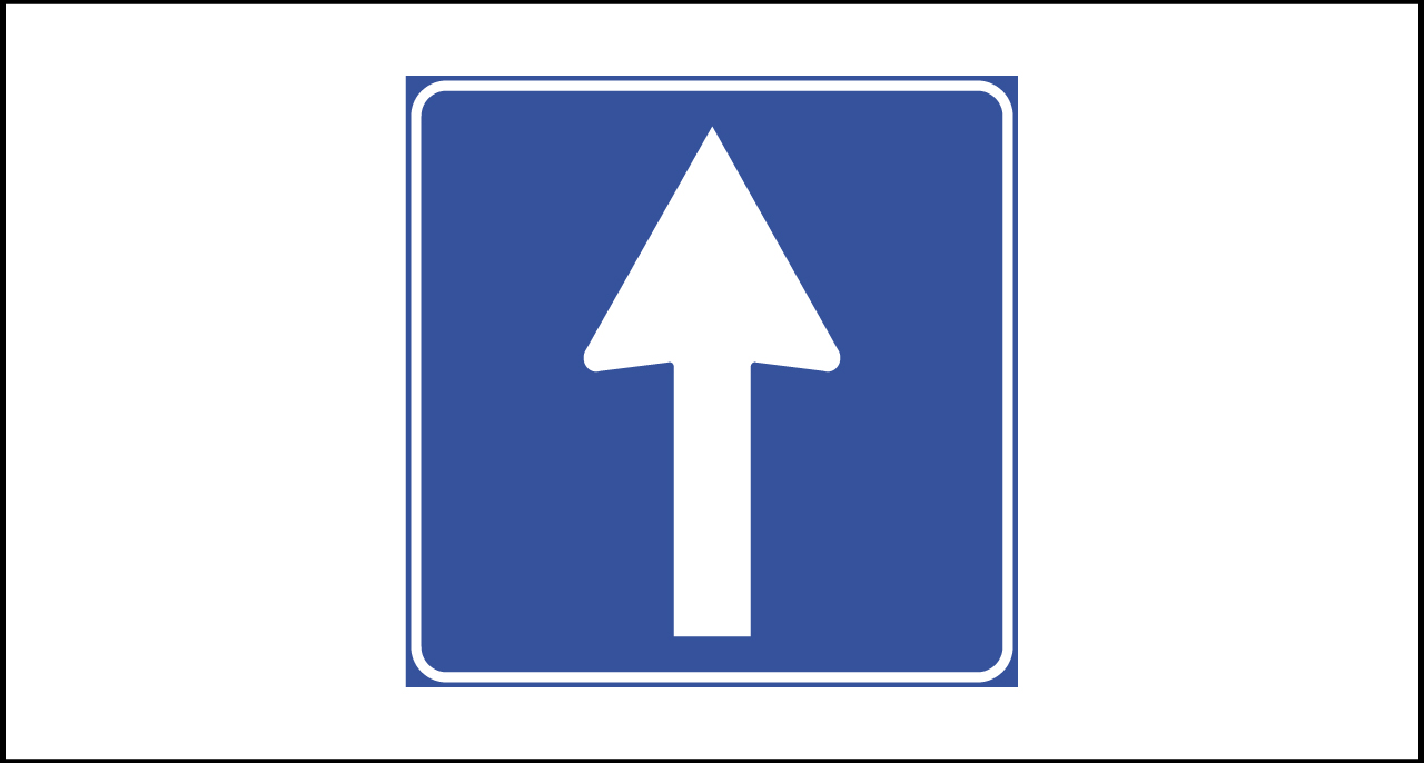Fig. II 349 Art.135 – Senso unico frontale