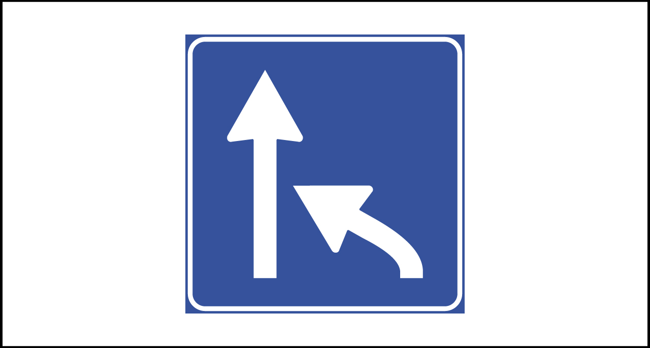 Fig. II 341 Art.135 – Variazione corsie disponibili in riduzione