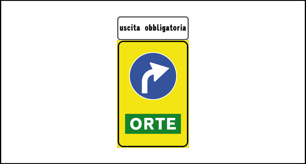 Fig. II 80/f Art.122 – Preavviso di direzione obbligatoria a destra