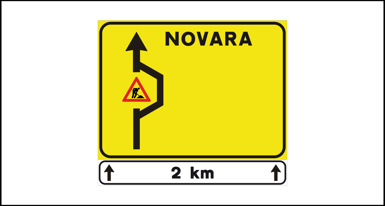 Fig. II 405 Art.43 – Preavviso di deviazione