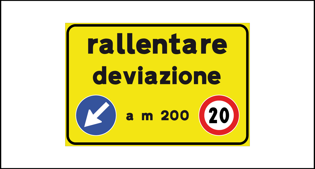 Fig. II 824 – Rallentare deviazione