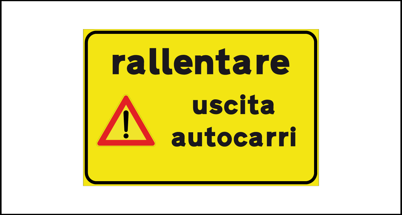 Fig. II 823 – Rallentare uscita autocarri