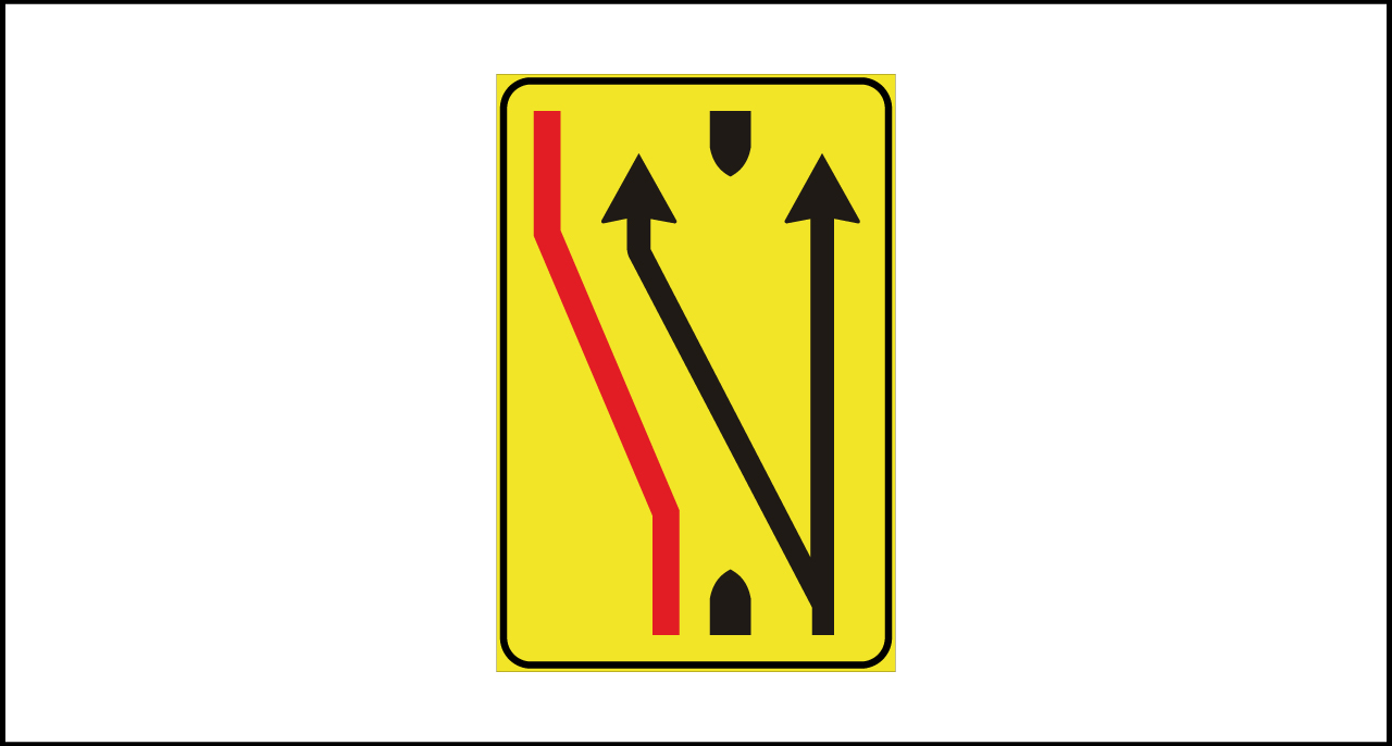 Fig. II 411/c Art.43 – Segnale di corsie chiuse