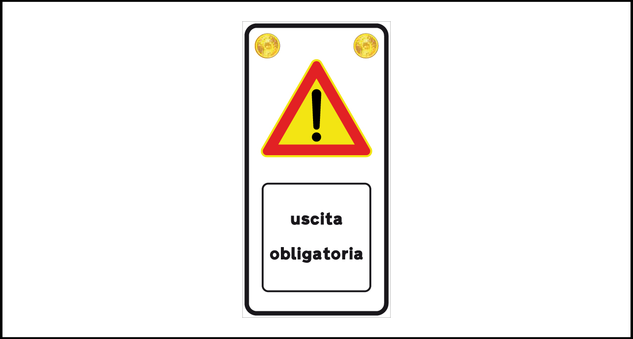 Fig. II 836 – Uscita obbligatoria (possibilità di integrare ottiche luminose)