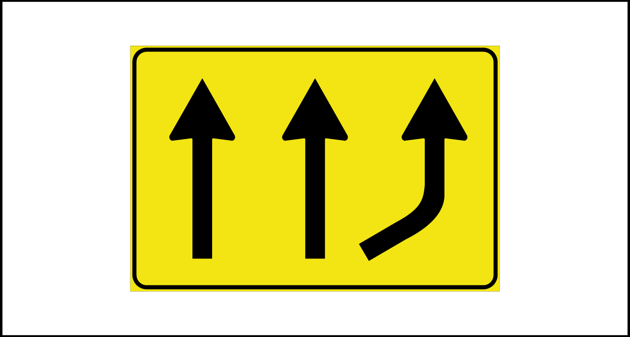 Fig. II 813 – Variazione corsie disponibili in aumento