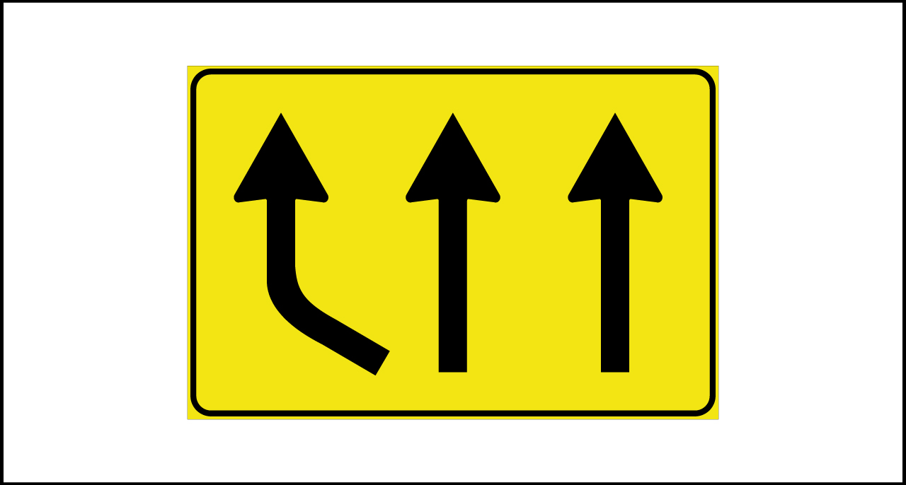 Fig. II 812 – Variazione corsie disponibili in aumento