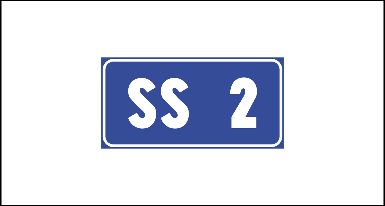 Fig. II 258 Art. 129 – Segnale identificazione strada statale