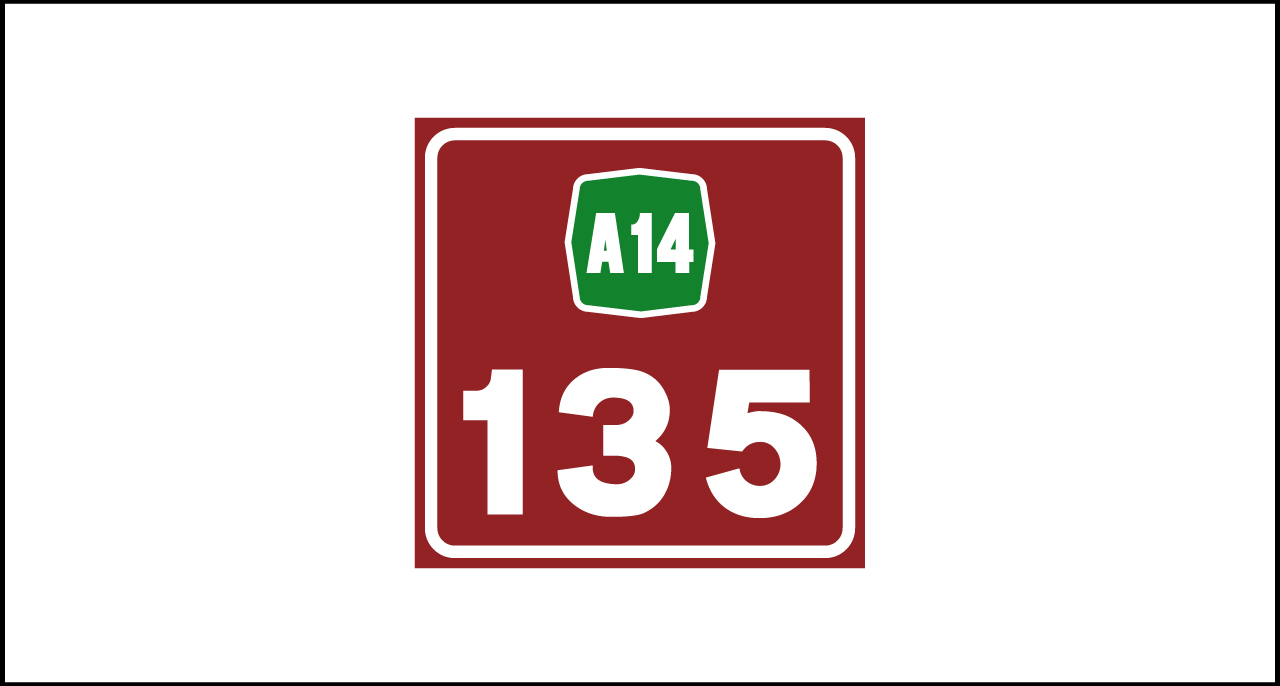 Fig. II 968 – Numerazione dei cavalcavia sulle autostrade