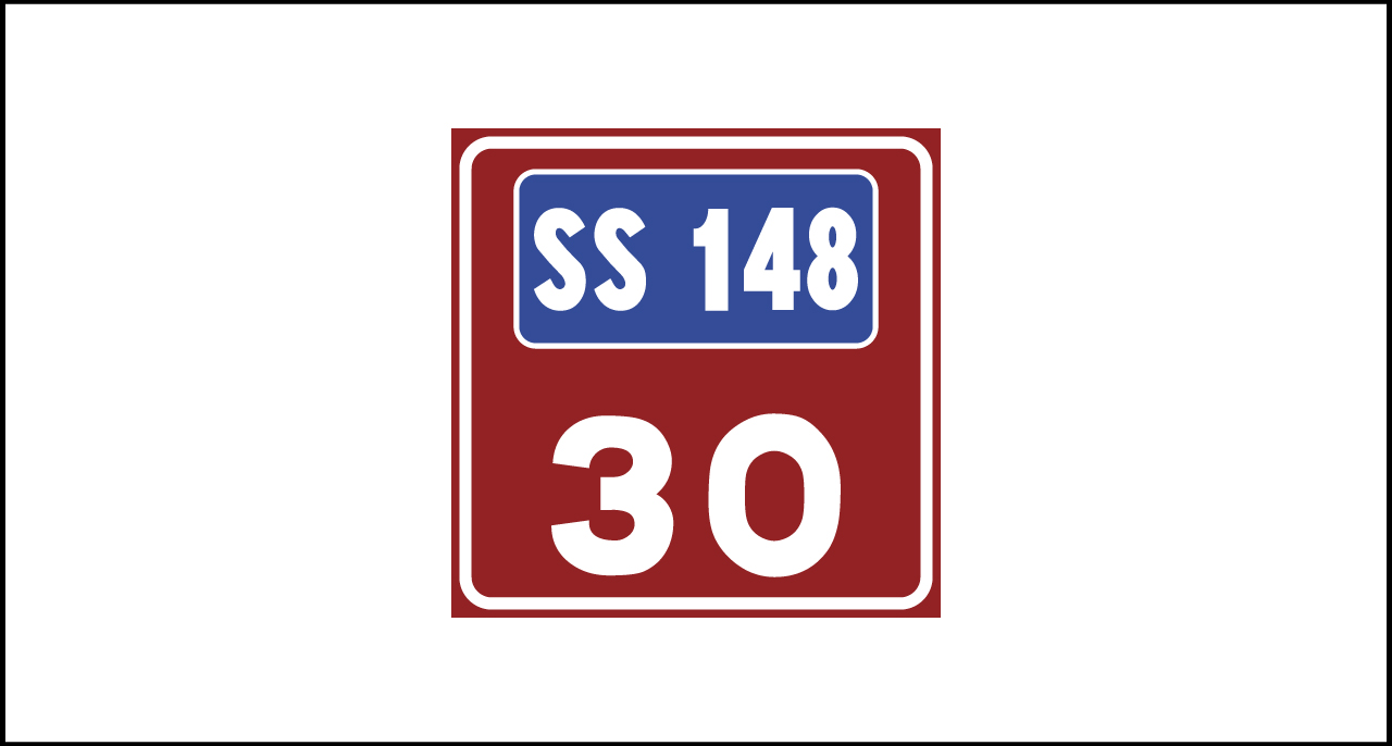Fig. II 967 – Numerazione dei cavalcavia sulle strade statali